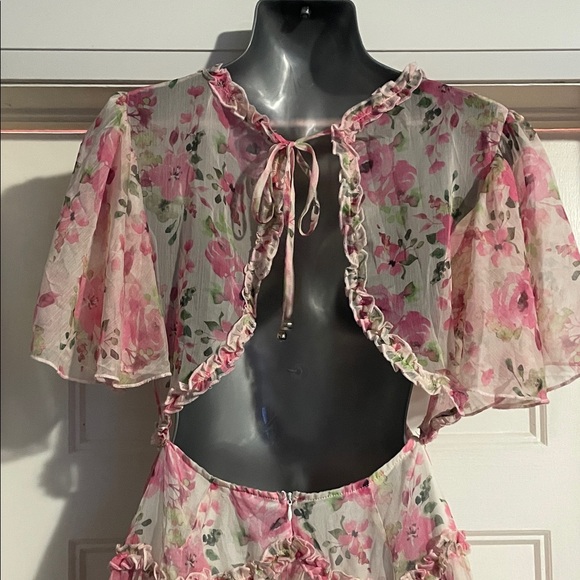 Hello Molly Pink Floral Mini Dress - Picture 8 of 11